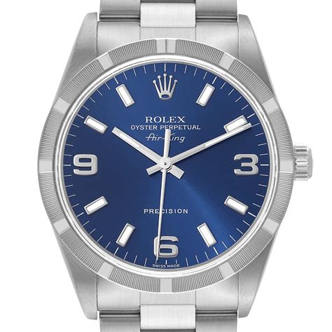 rolex air king baby blue dial